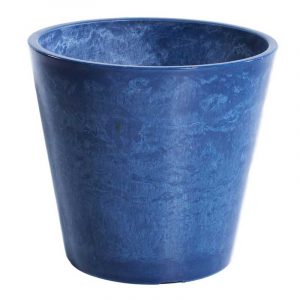 Glossy Blue Garden Pot 25cm